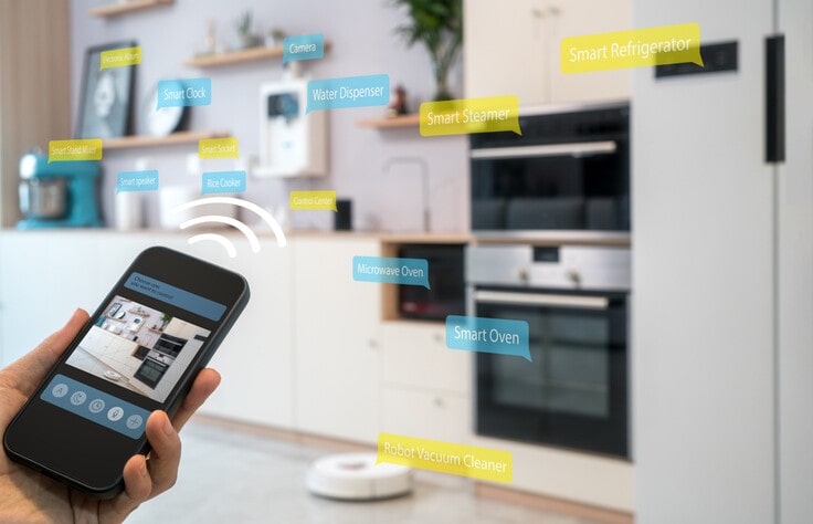 cuisine haute technologie travaux  - cuisine hi tech connecté
