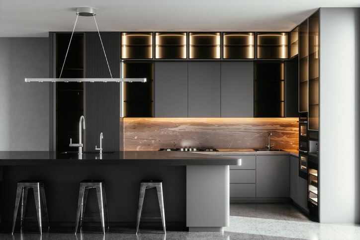 achat cuisine de luxe - travaux cuisine - cuisine luxueuse haut de gamme 